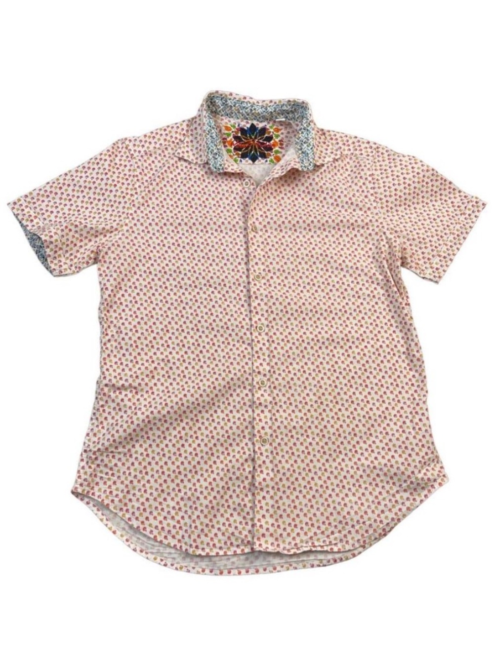 Robert Graham Springdale Classic Fit Shirt Short Sleeve  - Size Large L